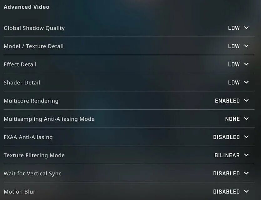 Csgo setting. Cs go settings. cs go graphics settings. настройки aceu apex legends. низкие настройки для кс го 2025.