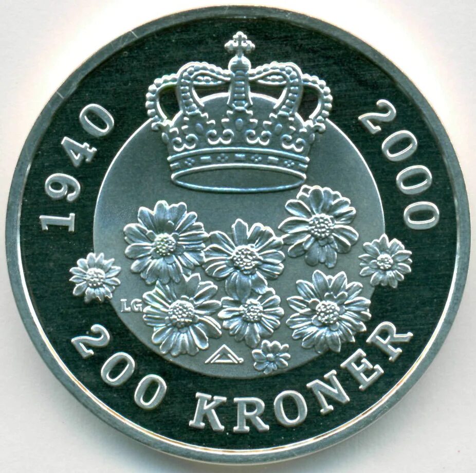 Монетка Дании. Датские кроны монетки. Монета Словении номиналом 200 крон.