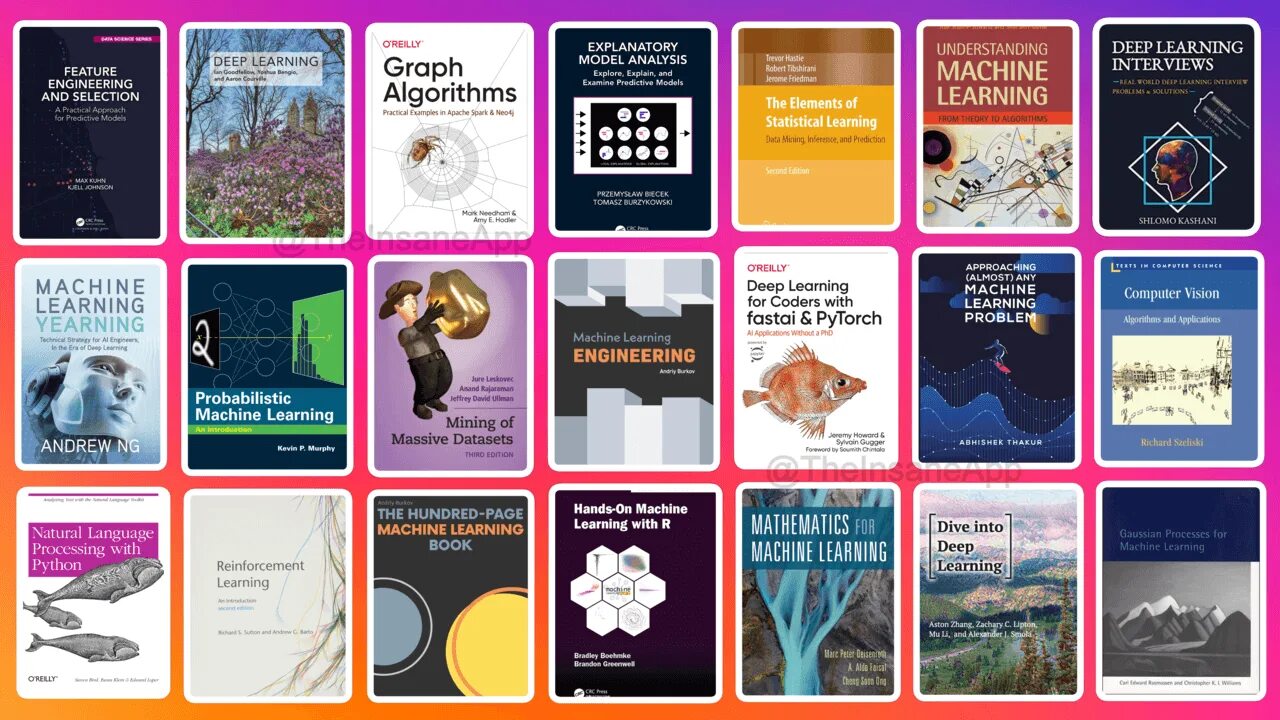 Machine learning books. Машинное обучение книги. deep learning book. deep learning (adaptive computation and machine learning series). популярные книги 2025.