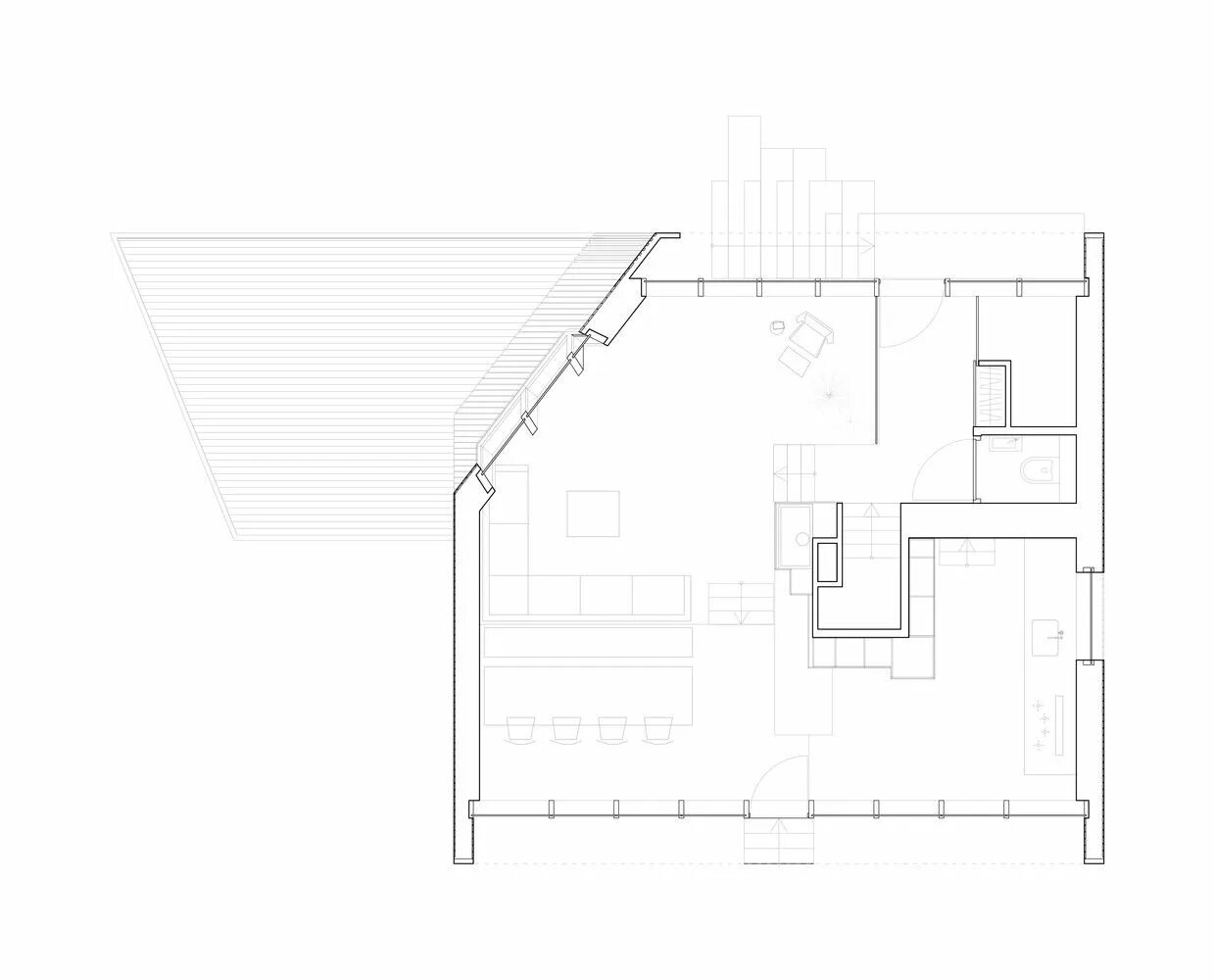 Mark plan. Dune House / Marc Koehler Architects.