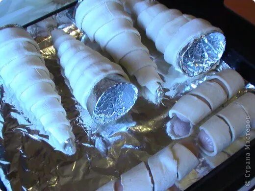 Как сделать формы для трубочек. Как сделать формы для трубочек. Набор конусов для круассанов и трубочек 11х3см 6шт. Ст. Конус из фольги для трубочек.