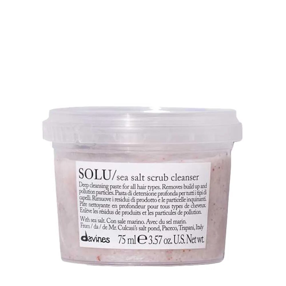 Davines кожи головы. Davines solu sea salt scrub cleanser. davines solu скраб. davines скраб с морской солью 250ml. davines соль для волос.
