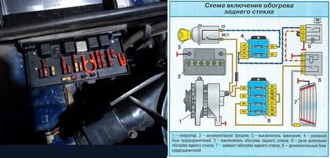 Не работает обогрев заднего стекла ваз 2110