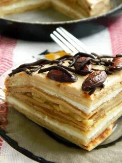 Блинный торт с сгущенкой
