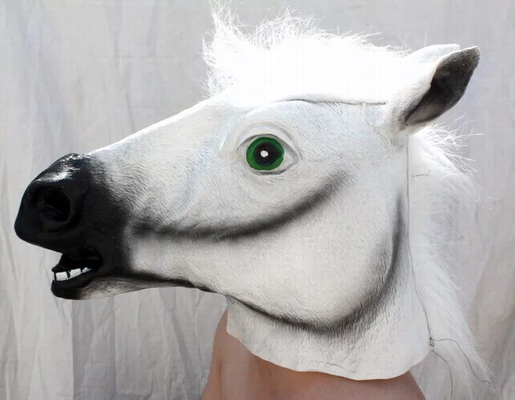 Маска лошадки. Маска белого коня. Маска "конь". Человек с головой лошади. Белый конь маска.