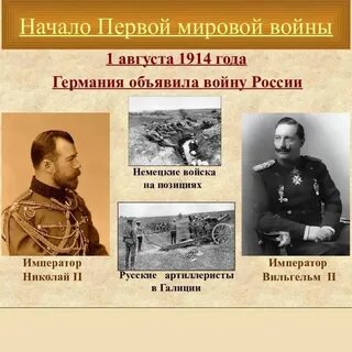 Первая мировая дата когда началась