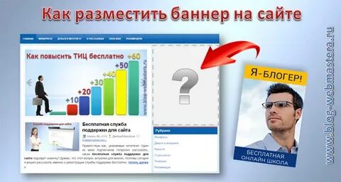 Как разместить баннер на сайте