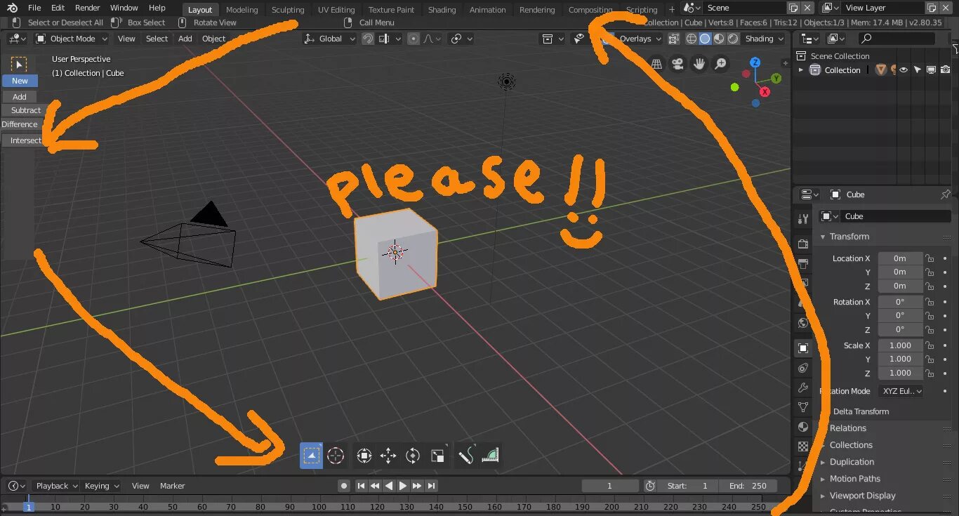Как добавить точку в blender. Как добавить точку в blender