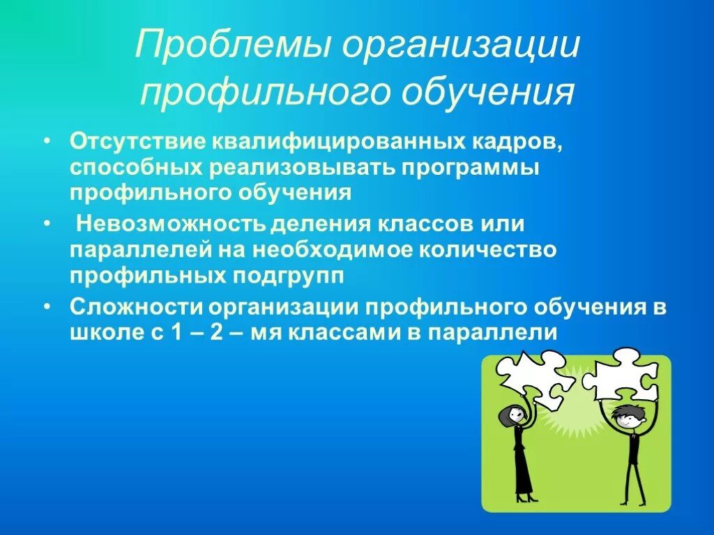 Проблемы профильного обучения. Проблема отсутствия профильного обучения. Организационные проблемы образования. Профильное обучение презентация.