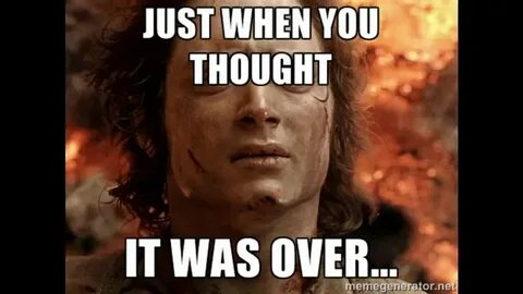 But it s over