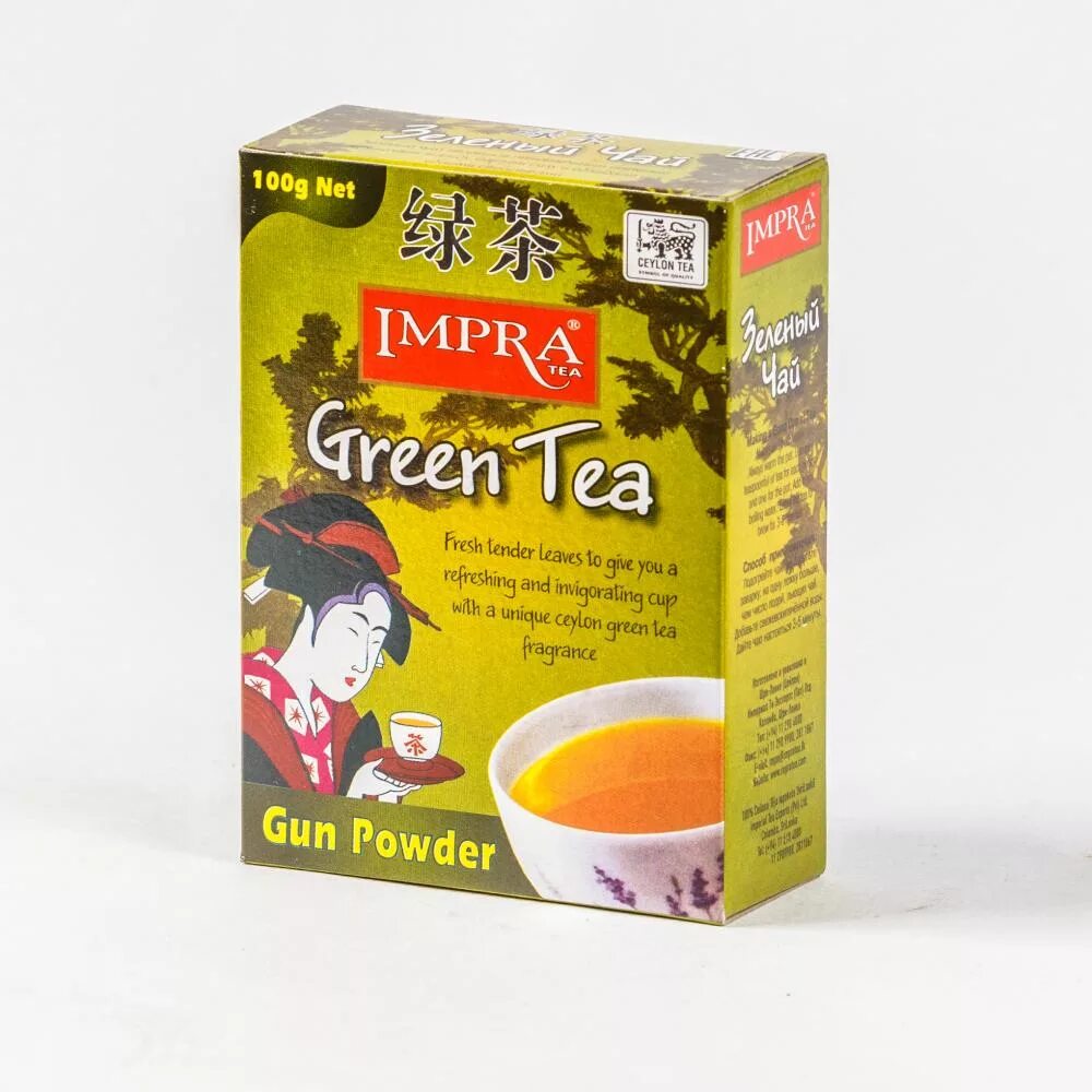 Тм чая. Чай Импра 100 гр. Чай Impra Tea Ceylon Green Tea. Чай зелёный Impra Gun Powder 100г. Импра чай зеленый микс Цейлон 1.5г*100 пакетики.