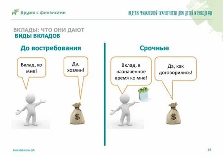 Что дают вклады