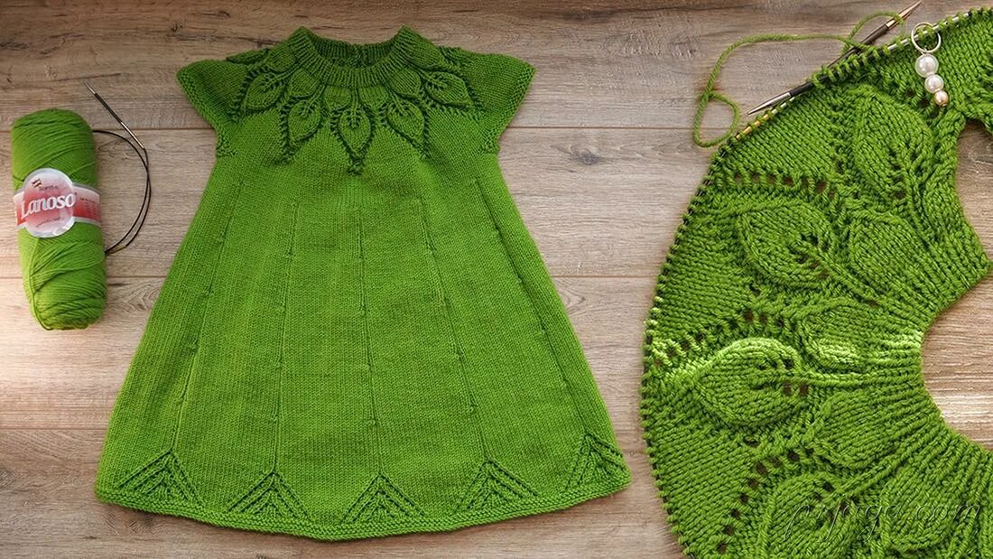 Платье для девочки спицами. Кокетка детского платья спицами. Платье с кокеткой спицами для девочки. Кокетка детского платья спицами. Платье с кокеткой спицами для девочки.