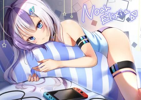 all_male aqua_eyes ass blush game_console long_hair male noah_channel noah_...