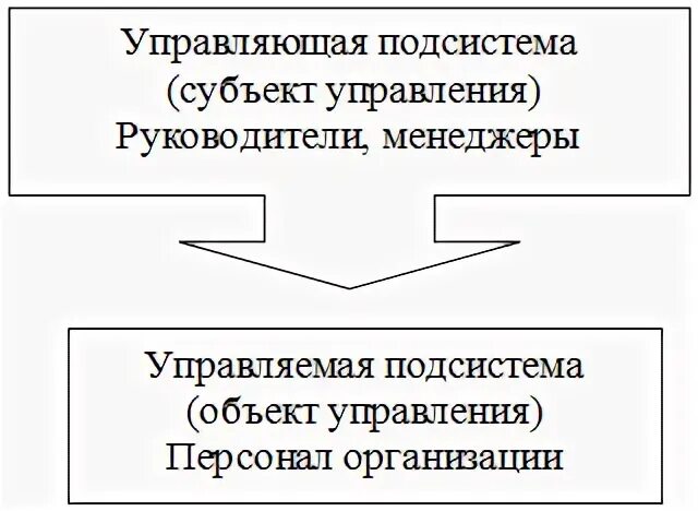 Субъект управления персонал организации