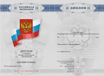 Документы о профессиональном образовании