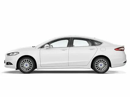 Белый легковой автомобиль