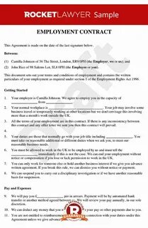 The contract is made