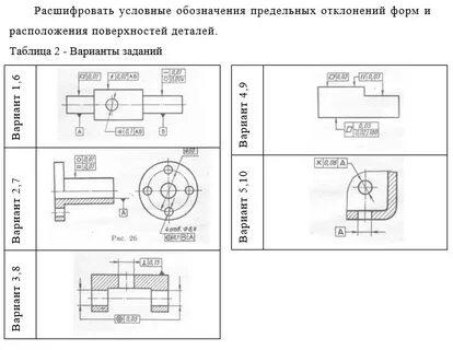 Расшифруйте обозначение на чертеже
