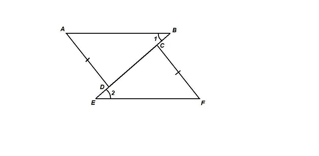 Доказать АВ параллельно СД В двух треугольниках. Сумма углов треугольника АВ параллельно СД докажите. CF биссектриса доказать ab параллельно CF. На рисунке 38 треугольник ABD равен треугольнику ECF ad CF доказать ab EF.