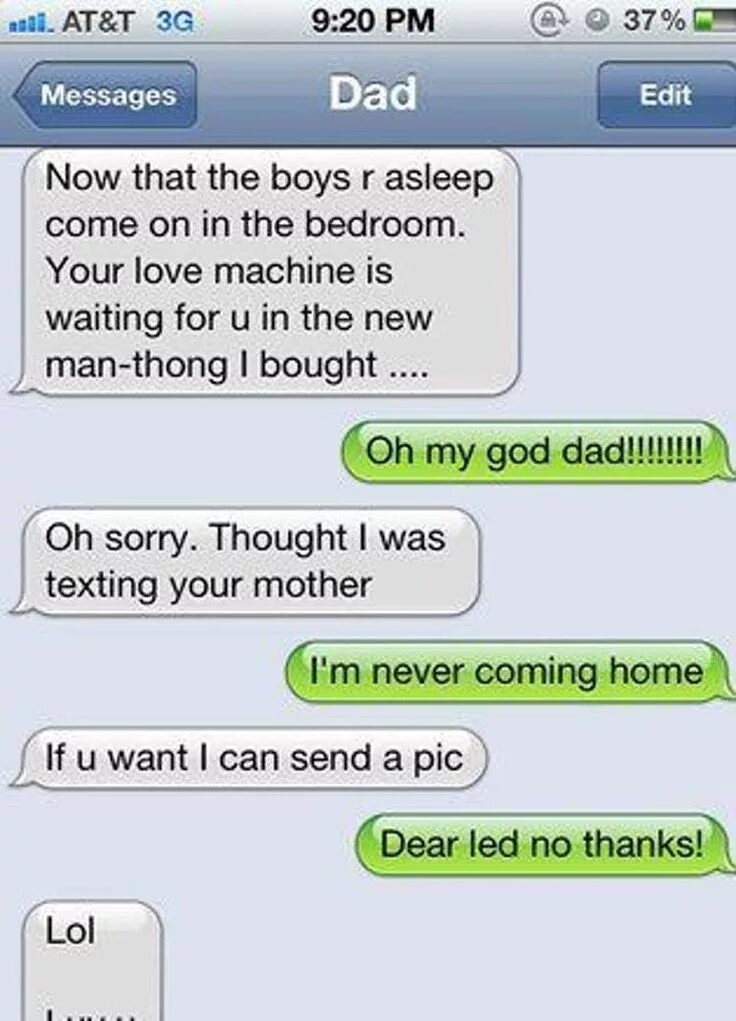 Wrong message. Daddy text. Dad shop embarrassing me. Girl dad text. Regret for Daddy.