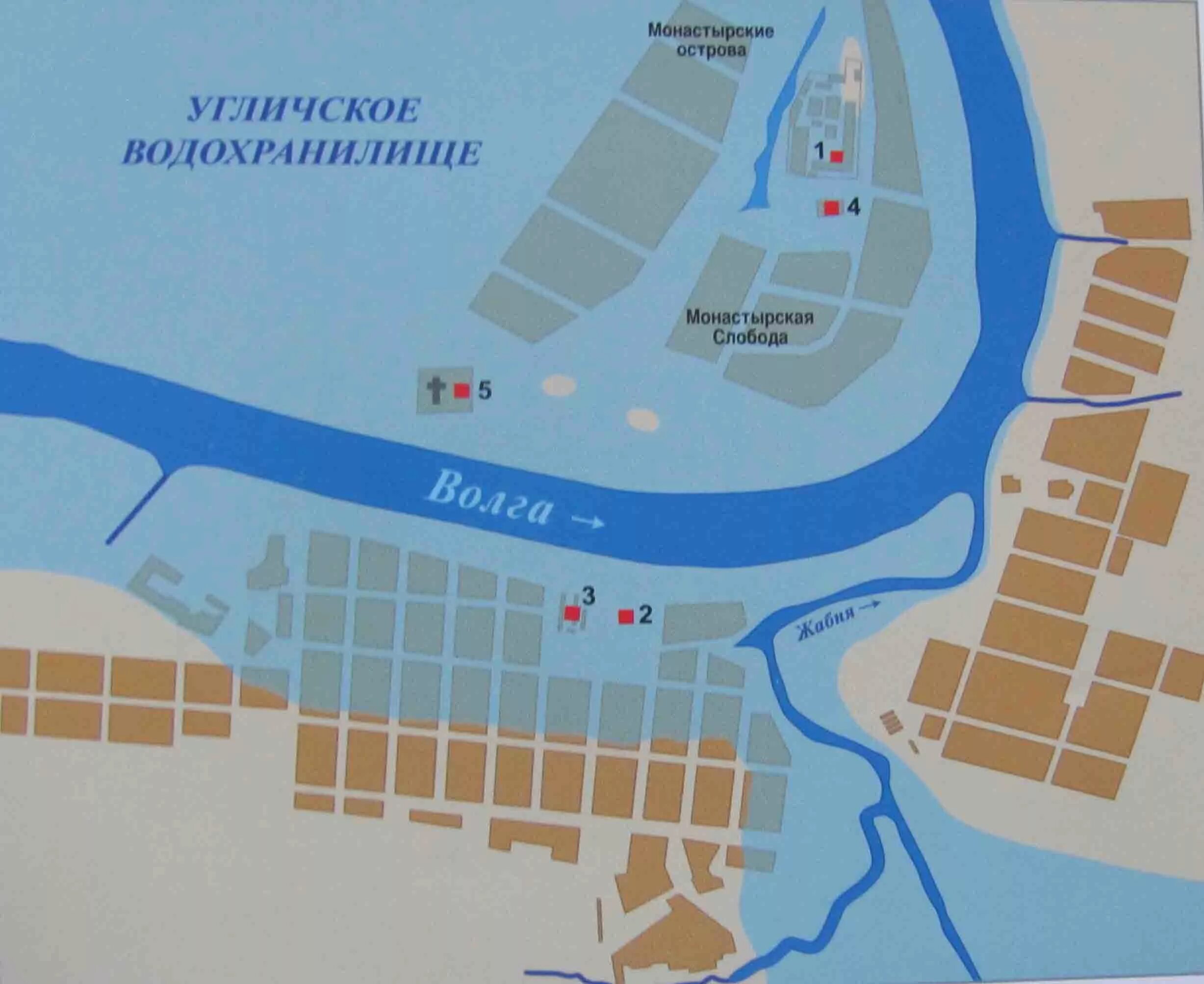 Калязин план города до затопления. Карта затопления Калязина. План схема города Калязин достопримечательности. Калязин до затопления схема.