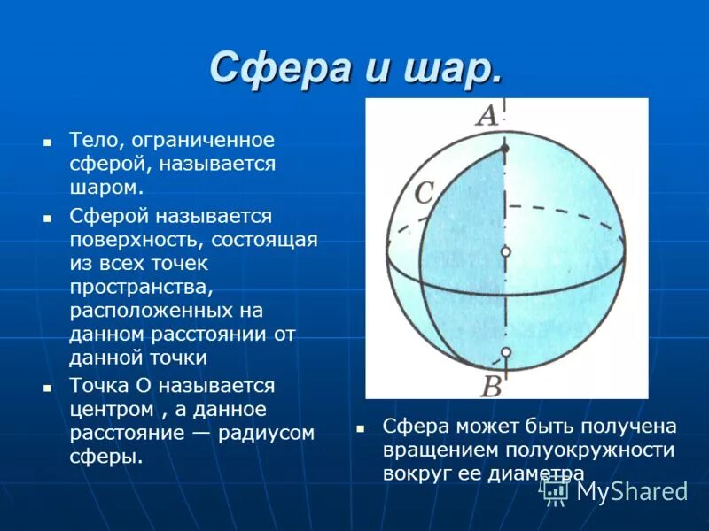 Шар является телом. Сфера и шар. Определение шара и сферы. Сфера определение. Элементы шара и сферы.