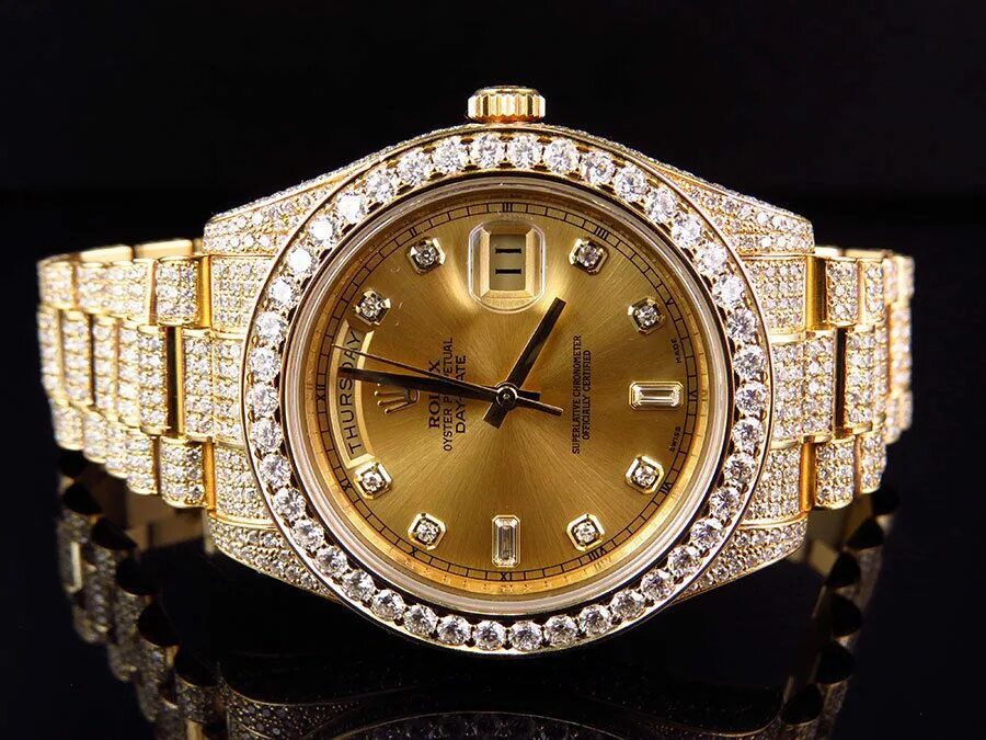 Дорогие часы ролекс. Rolex Datejust 2 41 Gold. Бриллиантовые часы Rolex. Ролекс Дайтона золотые с бриллиантами. Rolex President 2.
