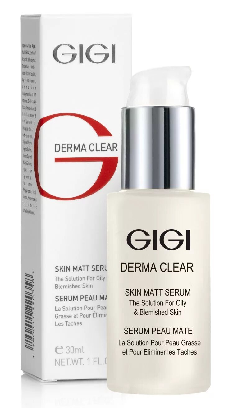 Clear derma сыворотка для волос. Gigi Derma Clear. Gigi Derma Clear Skin Matt Serum. Gigi сыворотка для лица. Gigi Biozon Double Effect age Renewal Serum.