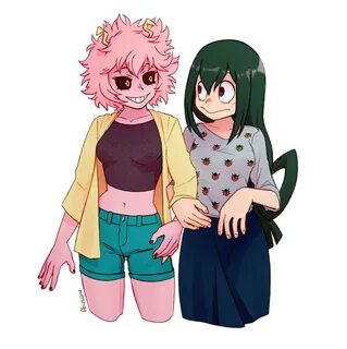 Mina x Tsuyu (My Hero Academia) Boku No Hero Academia, My Hero Acad...