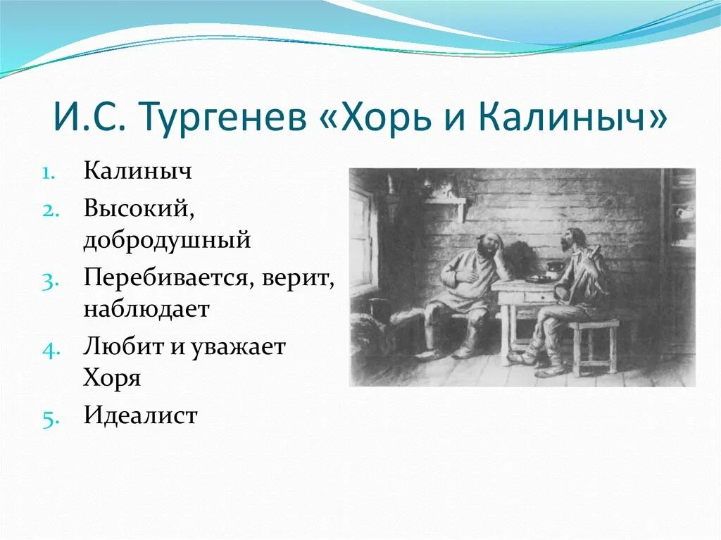 Характеристика хоре и калиныча. Тургенев хорь и Калиныч. Тургенев хорь и Калиныч синквейн. Хорь и Калиныч презентация. Хорь и Калиныч герои.