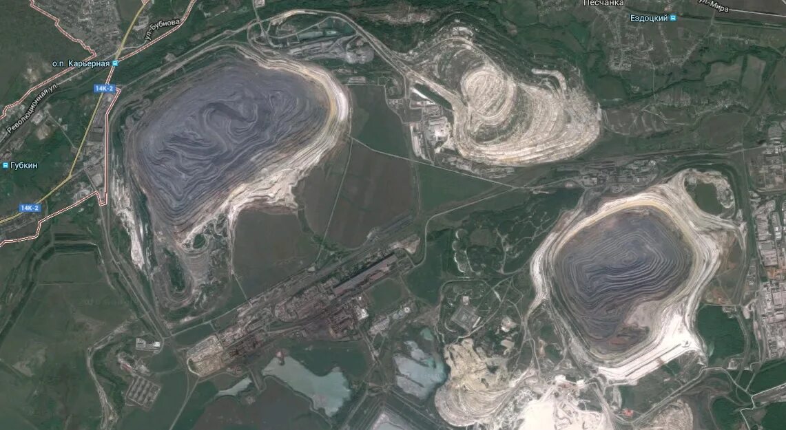 старый оскол со спутника