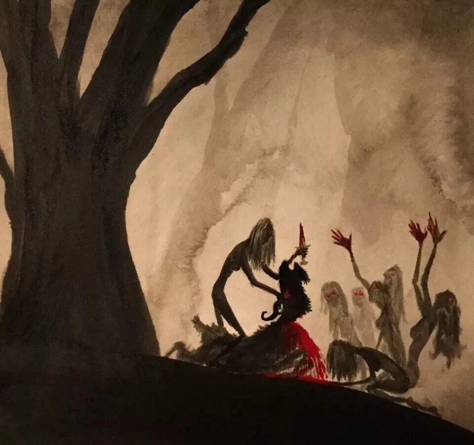 Ягиня виевна. Ведьма славянская мифология. Инквизиция ведьм гравюра 18 века. Банши призрак. Лидия магонова художница.