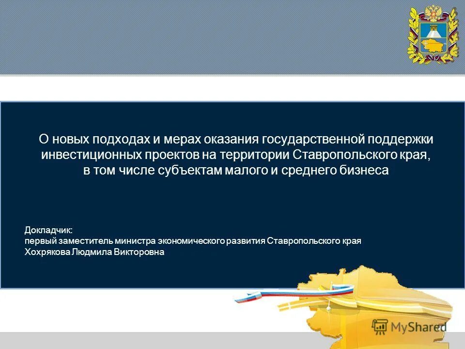 предоставление мер государственной поддержки