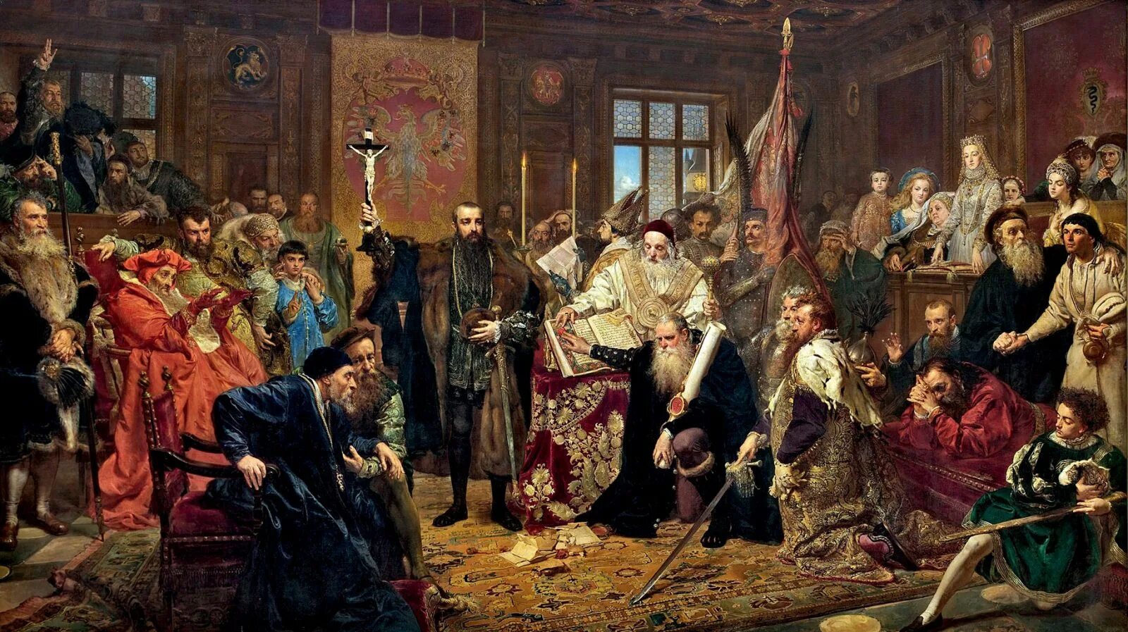 Почему польские магнаты и король. Матейко Люблинская уния. 1569 Год Люблинская уния.
