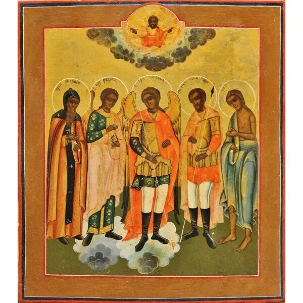 Икона с пятью святыми. Икона 5 святых. Старинная икона пять святых. Икона на пятерки.