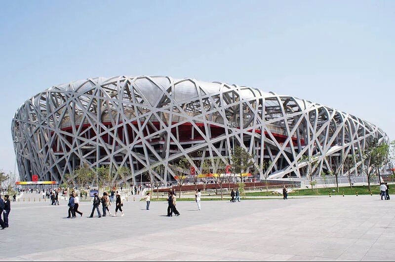 Пекинский национальный стадион Птичье гнездо. Здание "Птичье гнездо" в Пекине, Китай. Стадион Птичье гнездо в Пекине внутри. Птичье гнездо Китай.