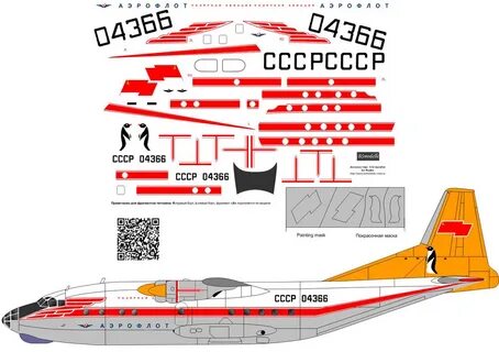 Декали на модели самолетов