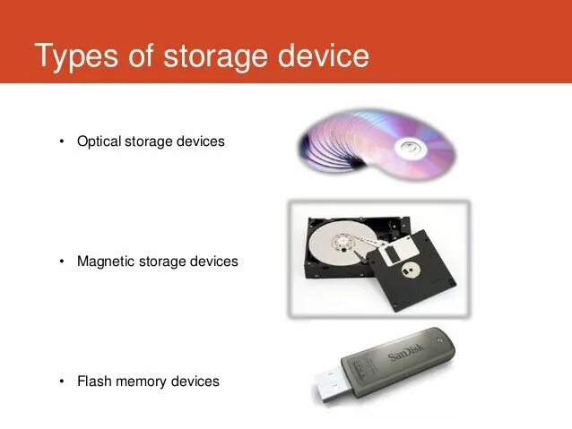 Device object. Types of Storage devices. Memory Storage devices. Magnetic Storage devices. Types Optical Storage.