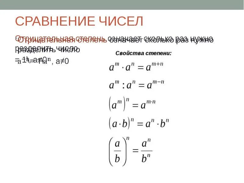 Задача отрицательная степень. Формулы степеней с отрицательным показателем. как находится отрицательная степень числа. как вычислить отрицательную степень числа. как считать отрицательную степень.