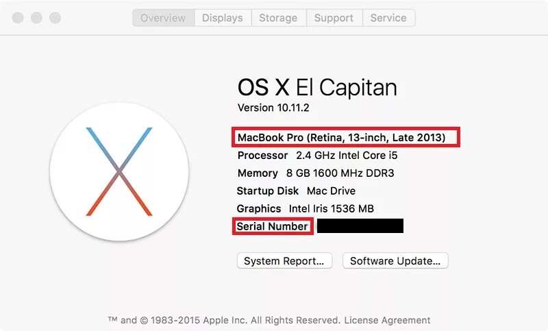 Проверить покупку apple. Серийный номер MACBOOK Pro. Модель MACBOOK по серийному номеру. Серийный номер на макбуке. Как проверить MACBOOK на оригинальность.