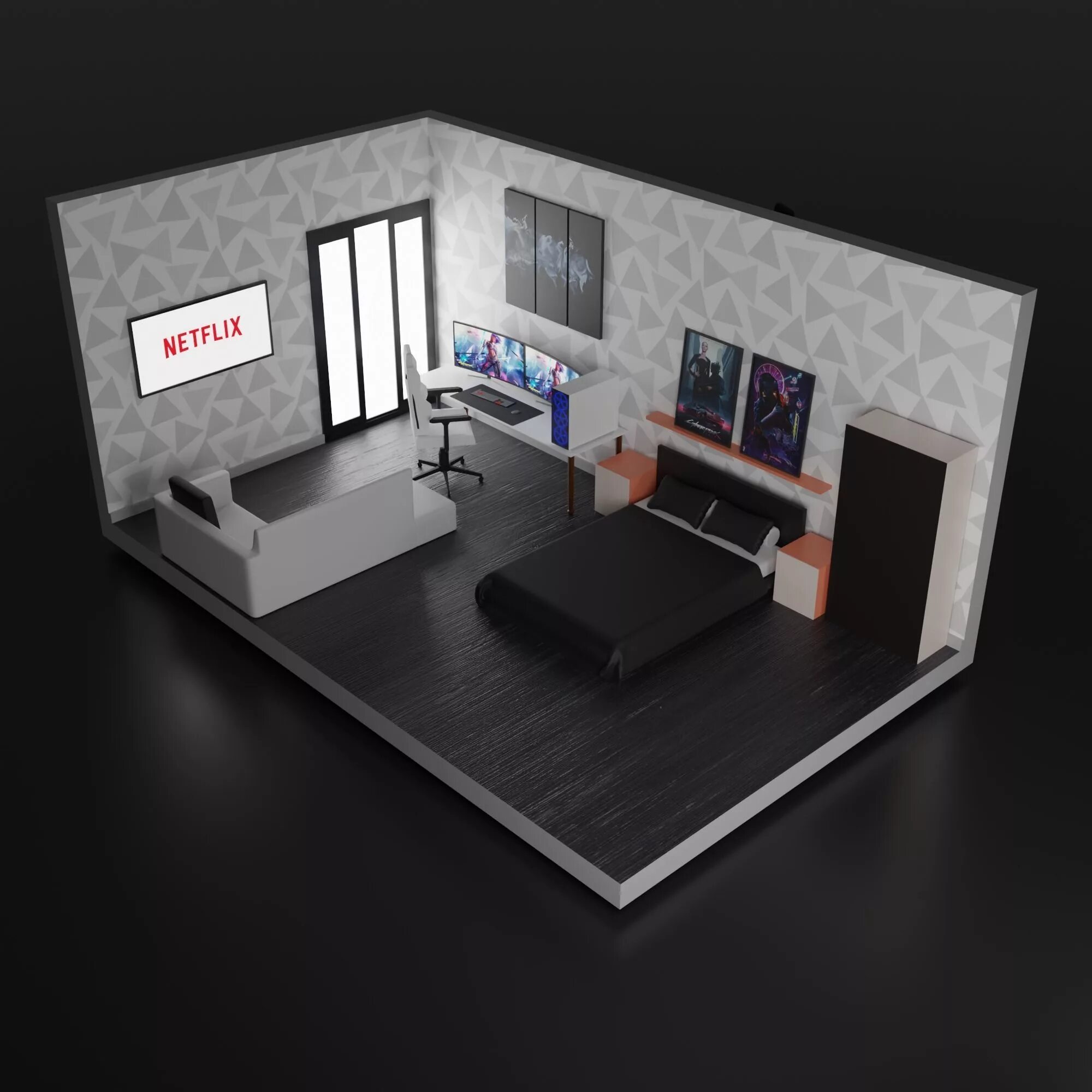 3d room