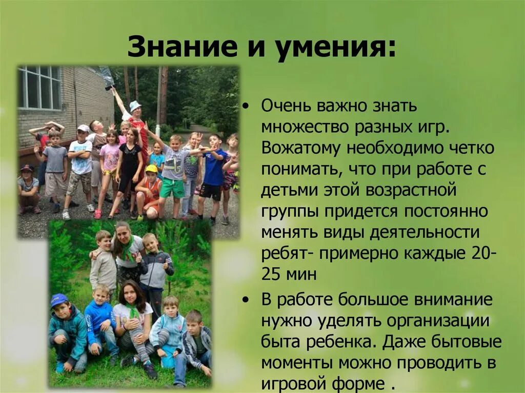 Вожатый значение