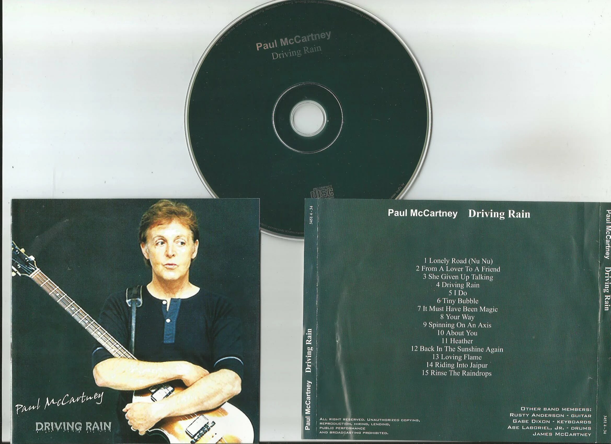 Driver rain. Paul MCCARTNEY - Driving Rain (2001). Paul MCCARTNEY 2001. Paul MCCARTNEY Driving Rain обложка CD. Пол Маккартни 2001 альбом.