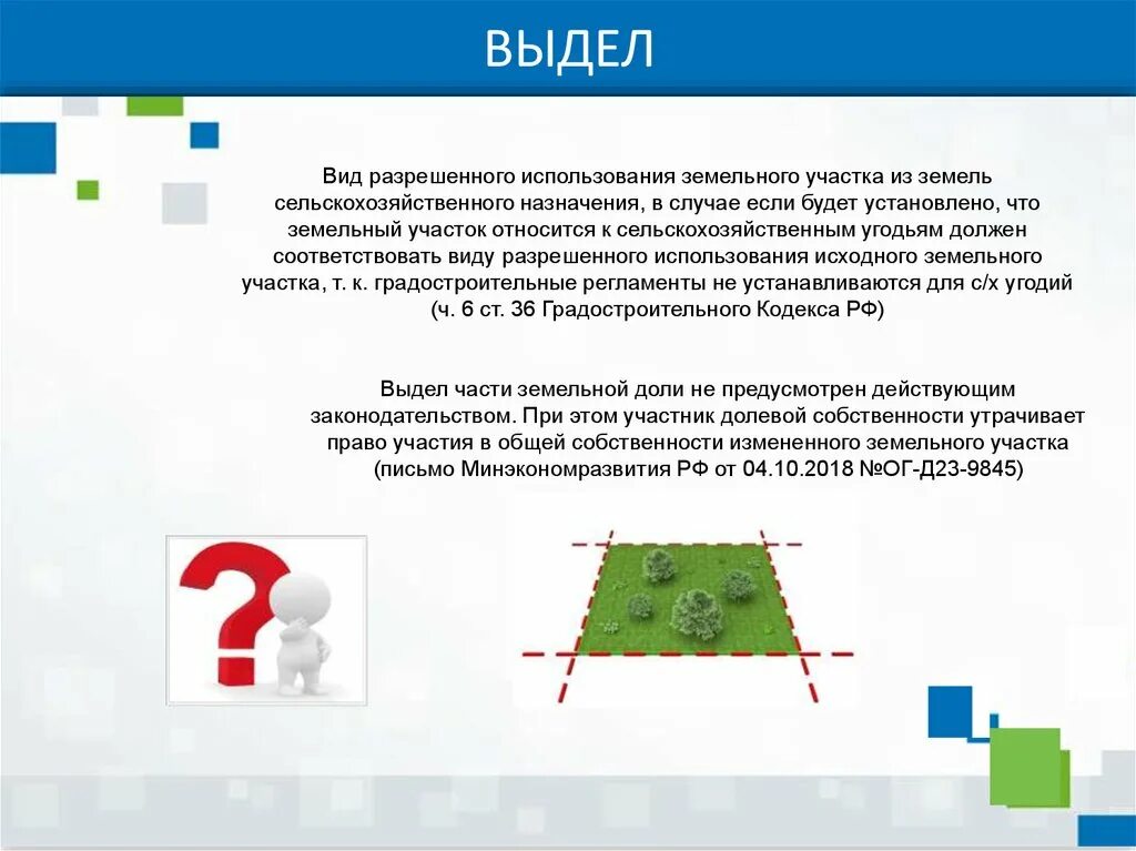 Схема выдела земельного участка. Выдел доли земельного участка. Образование земельных участков выдел. Способы образования земельного участка. Выдел в счет земельной доли