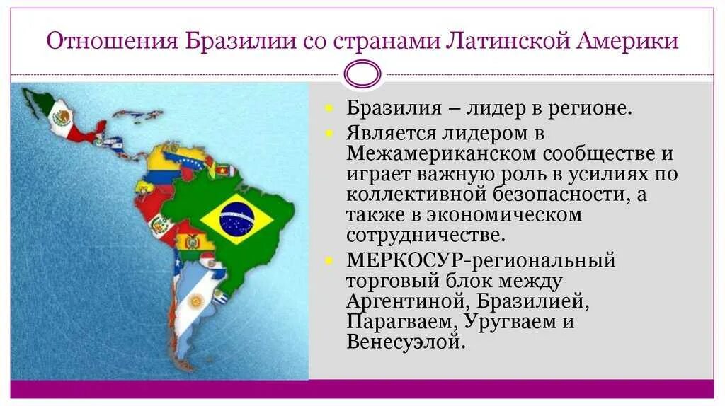Почему бразилия является. Латинская Америка Бразилия. Отношения со странами Латинской Америки. Географическое положение Латинской Америки. Развитие стран Латинской Америки.
