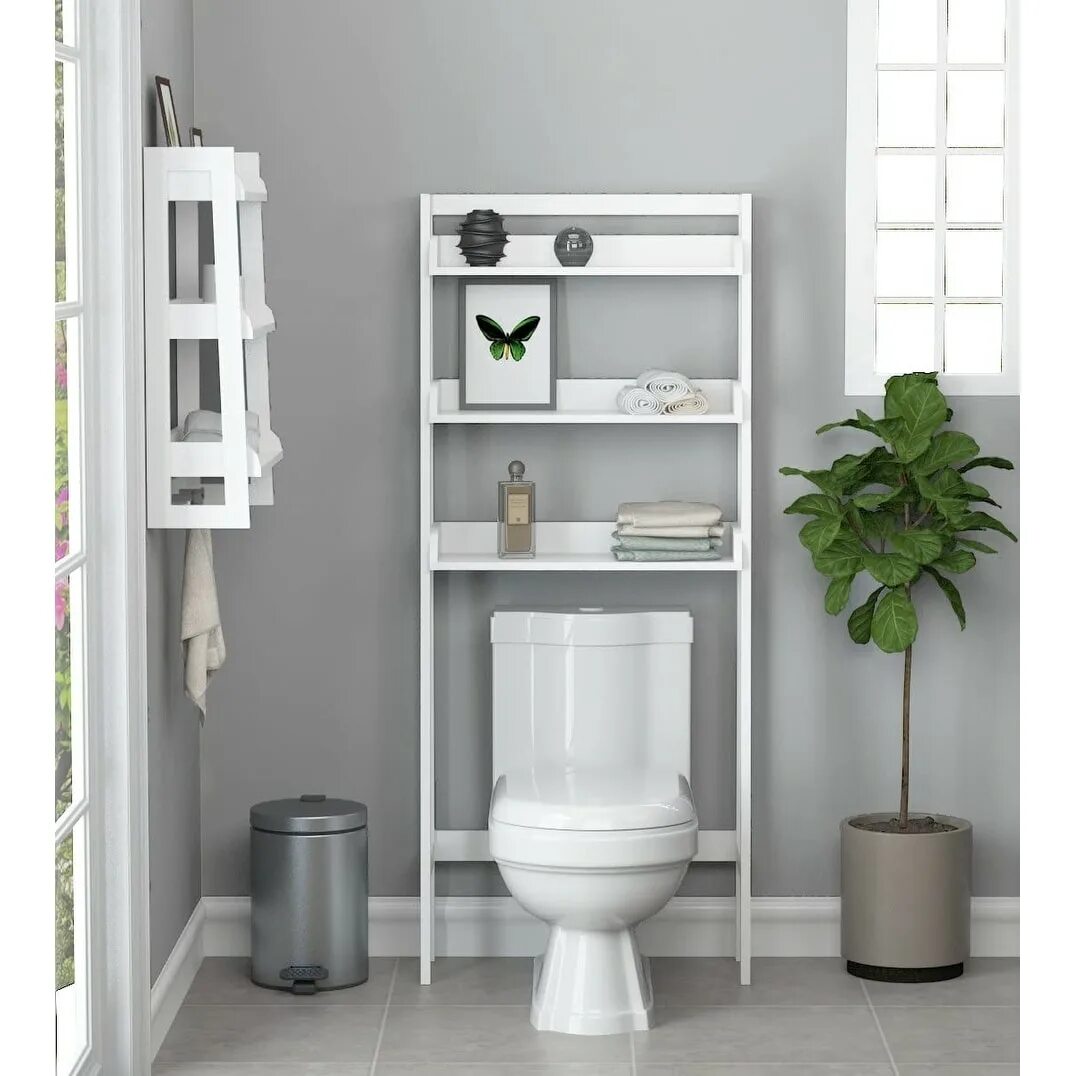 Полочки для туалета над унитазом фото Water Closet Makeover Toilet room decor, Closet makeover, Small bathroom decor