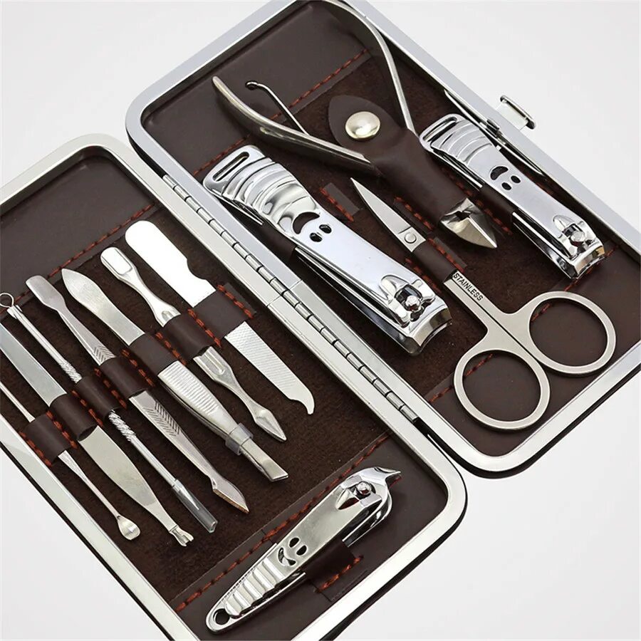 Маникюрный набор Manicure Set. 12pcs Nail Art Care Tool Manicure Pedicure Set Nail Clipper Kit Tool. Manicure-Pedicure-Set набор для маникюра. Farres mj101 набор инструментов для маникюра и педикюра (*12*600). Набор для педикюра дома