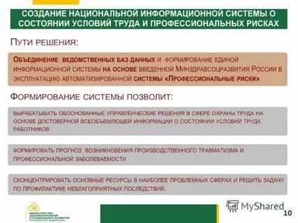 Основные направления государственной политики охраны труда