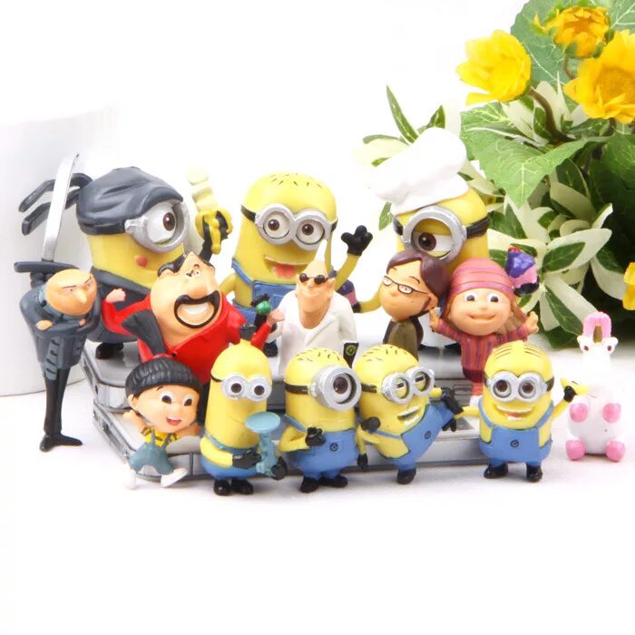 Мини минь. Mini figurines despicable me 3 набор мини фигурок 8 штук. гадкий я 2 миньоны игрушки. игрушки миньоны в наборах. букет миньон.